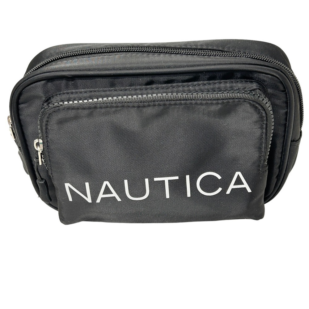 Nautica Tiki 2 Belt Bag Women OS Black NWT Logo Fanny Pack CN1771/N08